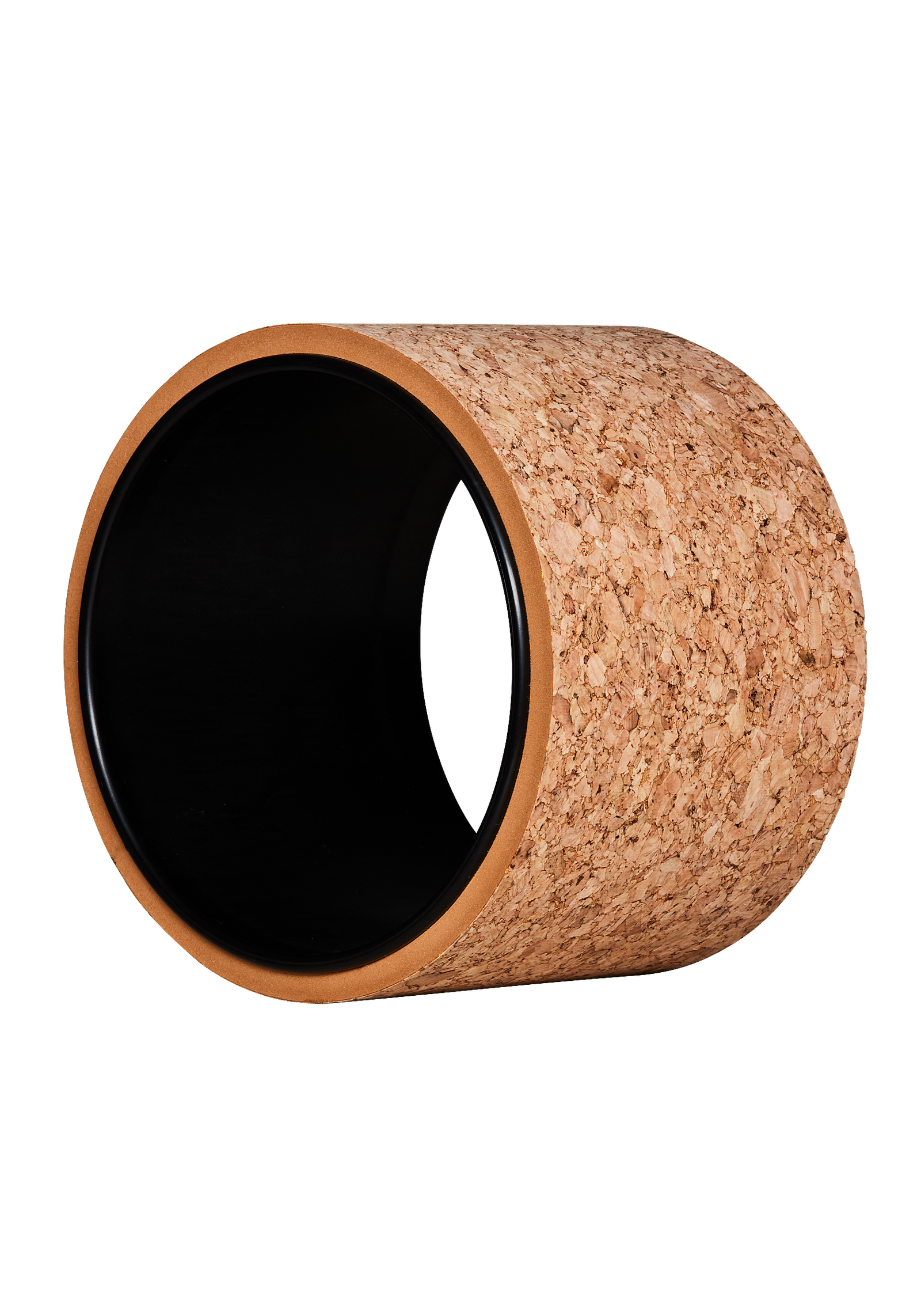 Travel yoga wheel cork - Natural cork/black